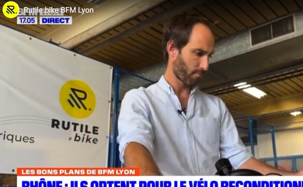 Rutile.bike sur BFM TV Lyon