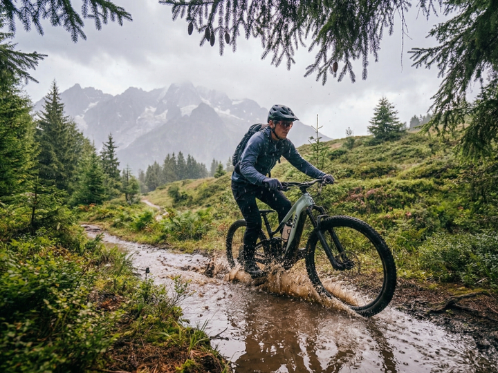 Peut-on rouler sous la pluie avec un vélo électrique ?
