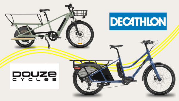 Comparaison entre le vélo cargo électrique Décathlon et le Douze LT2S