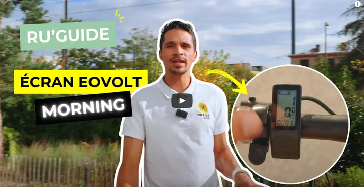 Mode d'emploi de l'écran des vélos pliants Eovolt Uto Morning et Afternoon