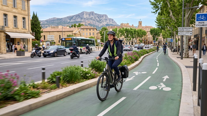 Vélotaf à Aix-en-Provence : Les pistes cyclables et itinéraires les plus sécurisés en 2026