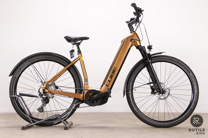 Vélo électrique Cube Nuride Hybrid EXC 750 Vélo électrique ville - Rutile