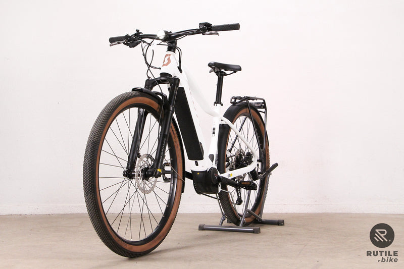 Vélo électrique Scott Axis eRIDE 10 Trapez Vélo électrique ville - Rutile