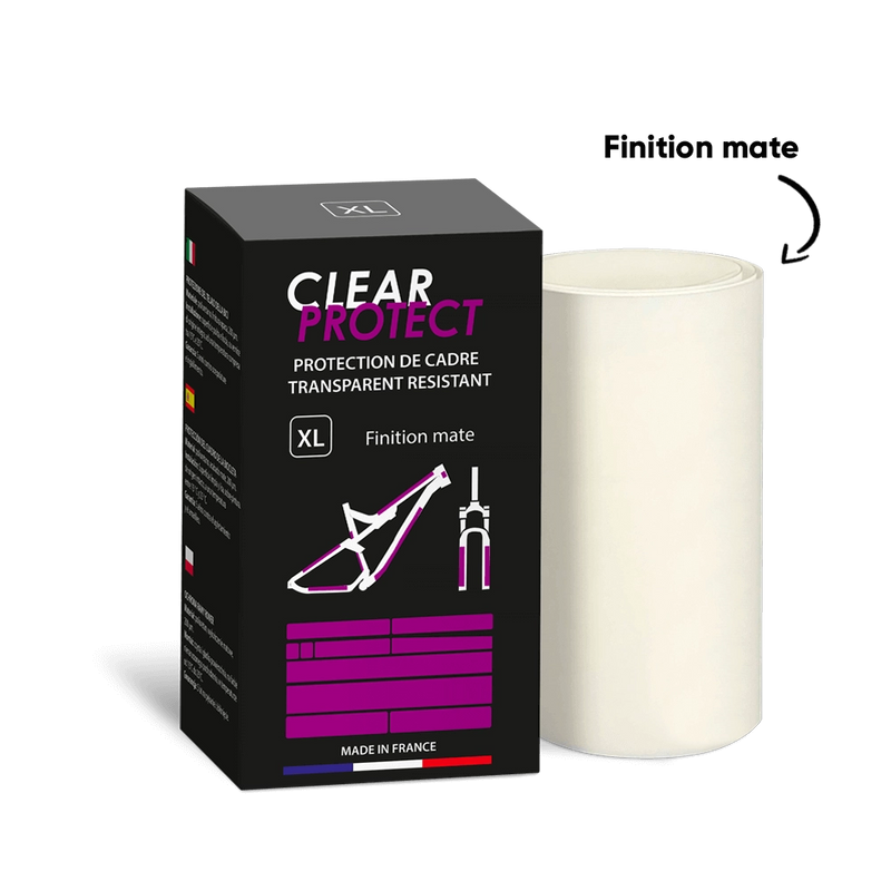 Vélo électrique Film de Protection de cadre de célo - Clear Protect - Finition Mat - pack XL Accessoires vélo - Rutile