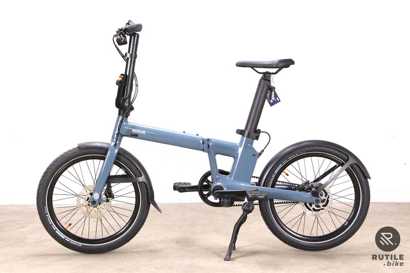 Vélo électrique Eovolt Uto Afternoon Pro Bleu Minéral Vélo électrique pliant - Rutile
