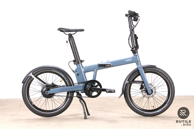 Vélo électrique Eovolt Uto Afternoon Pro Bleu Minéral Vélo électrique pliant - Rutile