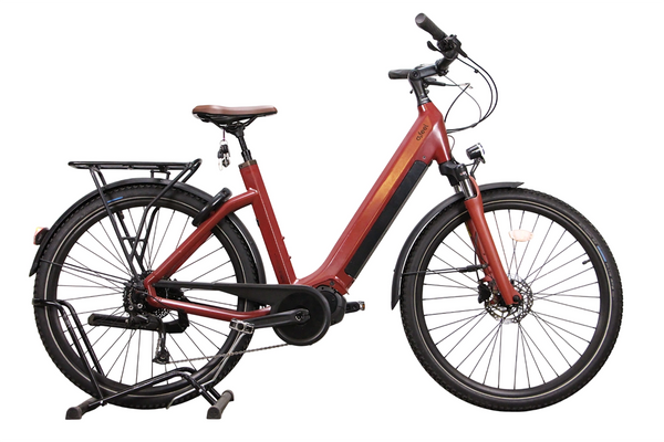 Vélo électrique O2Feel Iswan Explorer Boost 6.1 Univ Vélo électrique ville - Rutile