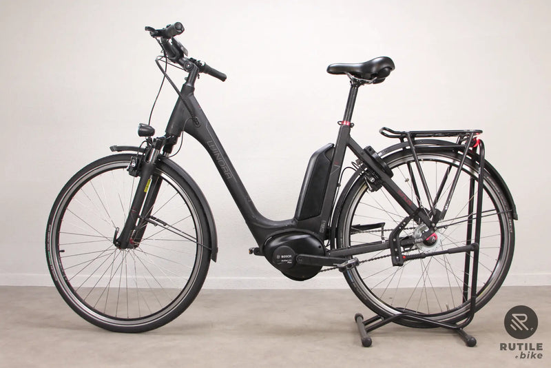 Velo electrique petit prix femme Winora Sinus Tria N8 Rutile