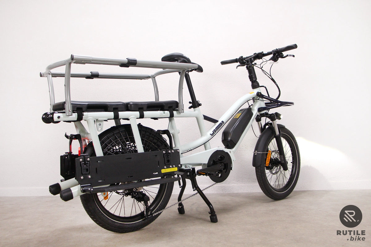 velo longtail electrique Yuba Fastrack Bleu Tout equipe occasion