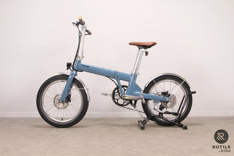 Vélo électrique Eovolt Afternoon Origins V3 Bleu Satin Vélo électrique pliant - Rutile
