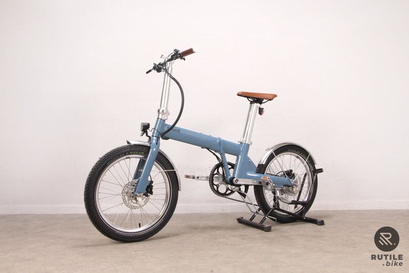 Vélo électrique Eovolt Afternoon Origins V3 Bleu Satin Vélo électrique pliant - Rutile