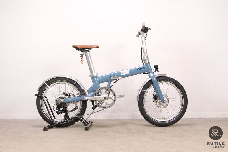Vélo électrique Eovolt Afternoon Origins V3 Bleu Satin Vélo électrique pliant - Rutile
